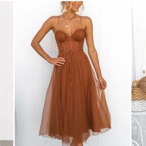 tulle dress- tea length